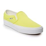 Vans Womens Asher Slip On Sneaker (Neon Yellow/White, Numeric_7)
