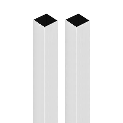 DTGN 20mm x 20mm x 0,8mm x 200mm (WxWall TxL) Cuadrado Tubo - 2 Paquete - Bueno para Industrial Vivienda Construcción - 6063 Aluminio Cuadradas Tuberías