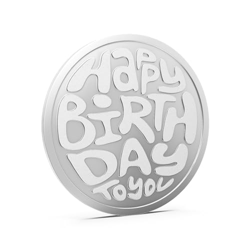 Image of Aspect Bullion Happy Birthday Silver Coin 999 Purity - 5 Gram | 10 Gram | 20 Gram | 50 Gram | 100 Gram | Pure Silver Coin for Gifting & Investment