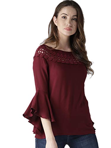 Image of Style Quotient Women Solid Viscose Rayon Smart Casual top