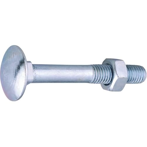 Boulon Japy - Viswood - Tête ronde collet carré - TRCC - Acier zingué - 6 x 60/18 mm - Boîte de 100