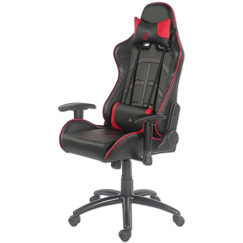 LC POWER LC-GC-1 SILLA PARA VIDEOJUEGOS SILLA PARA VIDEOJUEGOS DE PC NEGRO, ROJO - Sedia gaming - Immagine 1