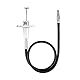 JJC TCR-40S Hochwertige Mechanische Sperren Kamera Fernauslöser Kabel mit Bulk Lock für Kamera Akzeptiert Standard Mechanische Kabel Release (Länge: 40 cm/39,9 cm) (Silver)