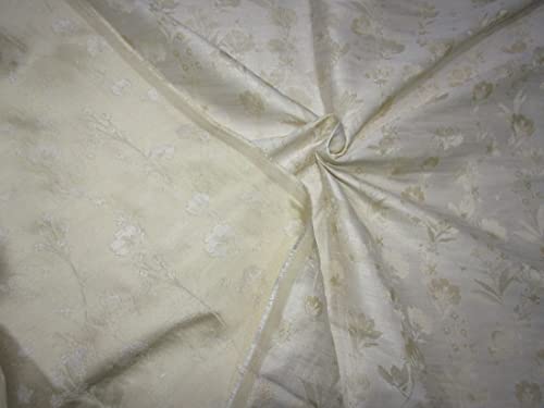 Tissu brocart de soie réversible de 111,8 cm pour haute couture BRO771 au mètre