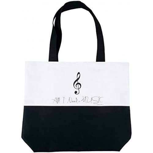Bolsa Tote Bag Agifty B - 3029 Negra y Blanca