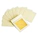 KINNO Foglia d'oro Commestibile 4,33x4,33cm 10 Pezzi 24K Fogli di Lamina d'oro per Decorazioni per Cibo Torte, Arte e Artigianato, Trucco, Doratura