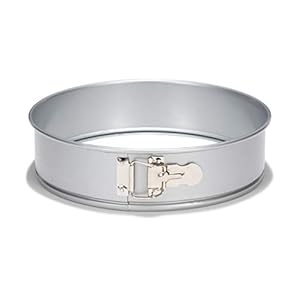 Patisse Round Glass Bottom Springform Pan 9-7/8″ or 25 cm in Diameter Nonstick Coated Silver Top Series Gray Metallic Color