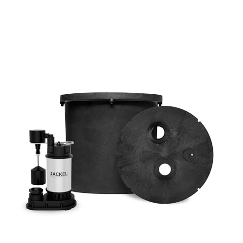 JACKEL Sump Pump System, 1/2 HP, 87 GPM, 1.5" Discharge,