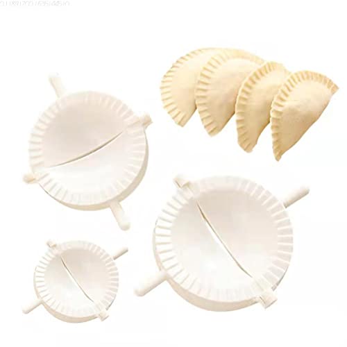 Bticx Dumpling Maker, 3 Pcs Dumpling Machine Meat Pie Kitchen Pasta Press Dumpling Making Tools Dough Press Set for Dumpling Wrapper Pastry Pie Making