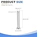 uxcell 20Pcs M8 x 60mm Single Hole Clevis Pins, 304 Stainless Steel Flat Head Hitch Pins for Trailer Latch, Mechanics Repair, Furniture Installation, Industrial Equipment
