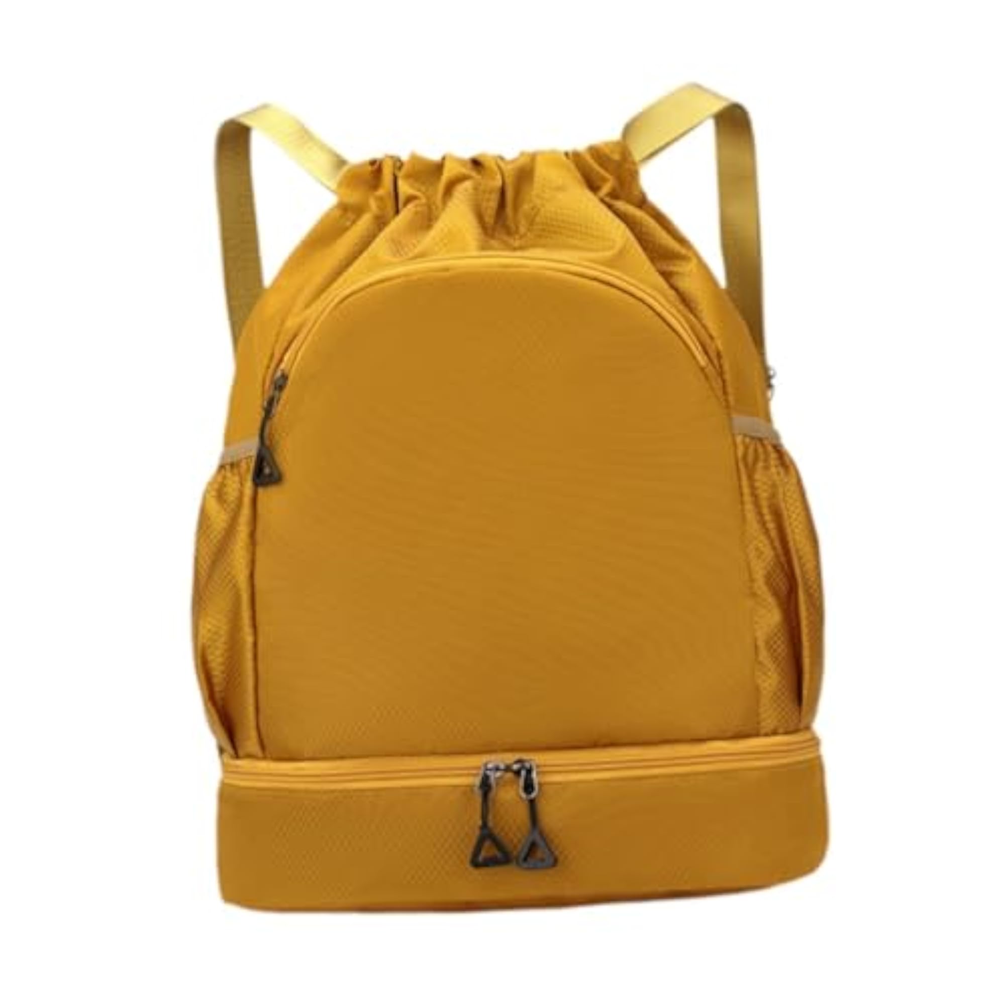 Sports Drawstring Backpack Rucksack for Travel Organizer, Khaki