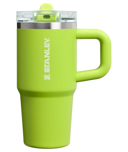 Image of STANLEY Quencher ProTour Flip Straw Tumbler with Leakproof Lid 14 oz | Built-In Straw & Handle | Cupholder Compatible for Travel | Insulated Stainless Steel Cup | BPA-Free | Chartreuse