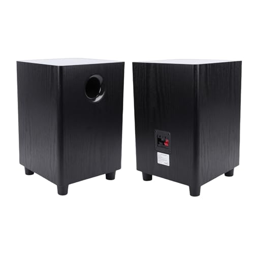 LICAEVEY 100W Home Subwoofer Speaker 6.5 Inch Passive Deep Bass Driver with MDF Cabinet Plug and Play for Home Theater and Party Audio Systems