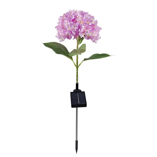 Syfunlv Gartendeko Solar Gartenleuchte Außen,Hortensien-Blumenlichter...