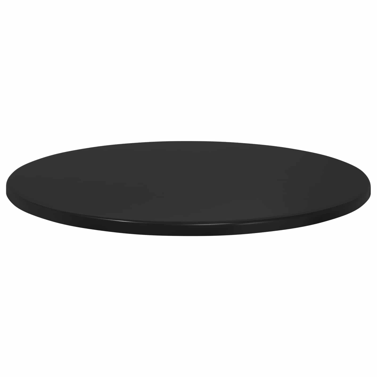 Tavolo rotondo da 70 cm in legno di ingegneria nero