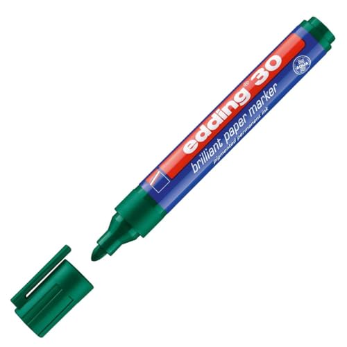 Marqueur permanent imperméable Edding 30 pointe ronde multi-couleur multi-support - 5