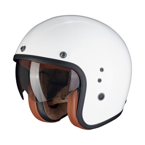 Casque Scorpion Belfast Evo Luxe blanc M : finis la chaleur et le manque de place - 2