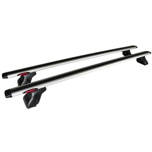 Barres de toit alu 1330 mm Mont Blanc au design premium aérodynamique