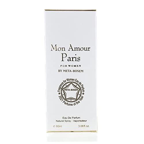 Meta-Bosem Mon Amour Paris - Donna Bella Italia, Eau De Parfum Spray For Women, Wonderful Gift, Feminine, Daytime And Casual Use, For All Skin Types, A Classic Bottle, 3.06 Fl Oz #TOP4