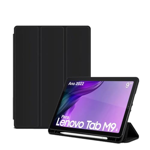 Capa Case capinha smart pen Para Tablet Lenovo Tab M9 Ano 2022 9 polegadas Com Compartimento Pencil Para Pencil - Alamo