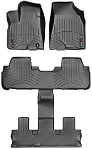 WeatherTech Custom Fit FloorLiner for Toyota Highlander - 1st, 2nd, & 3rd Row (Black)