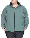 Snow Country Outerwear Women's Plus Size 1X-6X Micro Fleece Soft Shell Jacket Coat (4X, Grey Seafoam