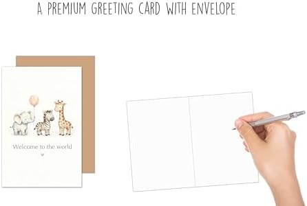 Edition Seidel Premium Greeting Card for Birth with Envelope. Card Greeting Card Birth Card Baby Card Saying Sayings English Arrival Welcome Girl Boy Baby Child Wonder (E335 SW026) image 5
