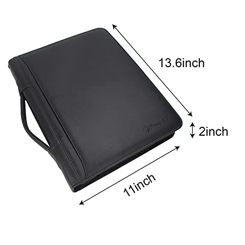 Porte-documents à 3 anneaux classeur zippé grand format pour bloc-notes pro - 2