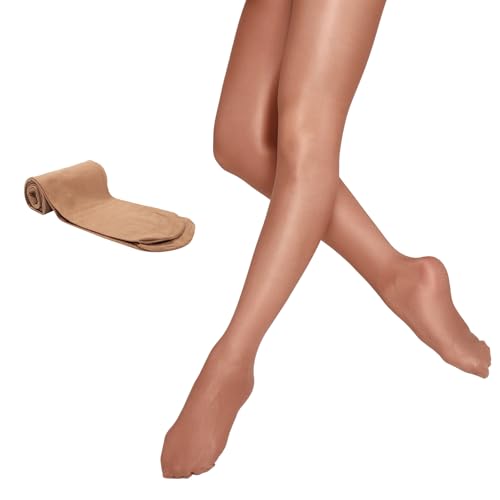 Dance Shimmery Footed Tights Shiny Ballet Tights for Women Girls Daily Dressing Stockings Shaping Pantyhose