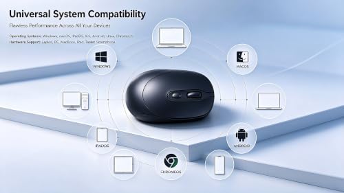 Wireless Mouse，Bluetooth Mouse-Dual Mode，Black — 사진 6