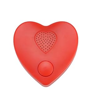 Diktiergerät, 350s Voice Box für aufnehmbares Geschenke-Knopf-Soundbox für Stofftiere, Weihnachten, Valentinstag Plüschtier & manuelle DIY kreative Soundgeschenke für Jungen, Mädchen (Rot)