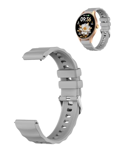 Correa deportiva de silicona para smartwatch Woneligo DR06 1.57" gris miniatura 1