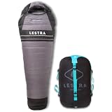 Lestra Sport   Alaska   Sac de Couchage Grand Froid   T° Limit Confort  09 °C   Duvet de Canard   Adulte   220 x 80 cm   1,2 kg   Gris