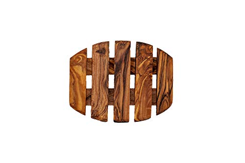 Benera Porte-savon en forme de grille en bois d'olivier 11 x 8 cm Cover