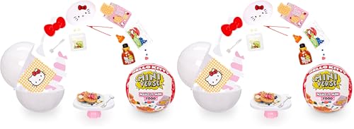 MGA's Miniverse Make It Mini Food Sanrio Hello Kitty - Mini Objets à Collectionner, Emballage Opaque Mystère, Jeu Résine DIY, Réplique de Nourriture À...