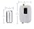 Compact Water Heater Electric Hot Water Heater Under Sink Mini Heating System - 3000W 110V On Demand Tankless Boiler for RV Kitchen Bathroom Instant Hot Wall Mounted System LCD