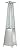 Hiland HLDSO1-GTSS 91-Inch Tall Quartz Glass Tube Heater - Silver