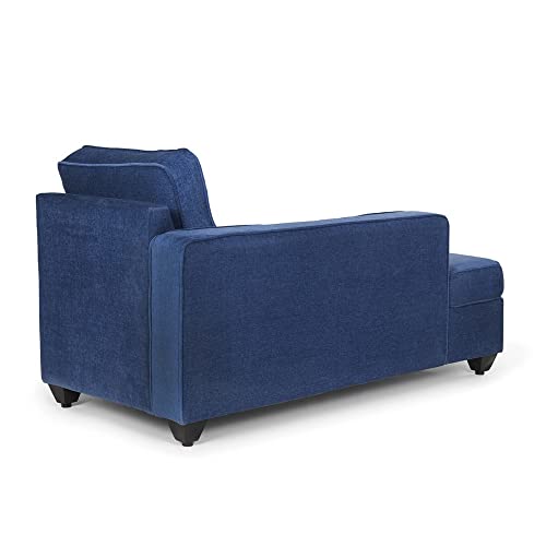 Image of Wakefit Sofa Set | 3 Year Warranty | Sofa 3 Seater, 3 Seater Sofa for Living Room, Wooden Sofa Set, 4 Seater + Left Aligned, Sofa for Living Room - Napper(Malphino : Cobalt Blue)
