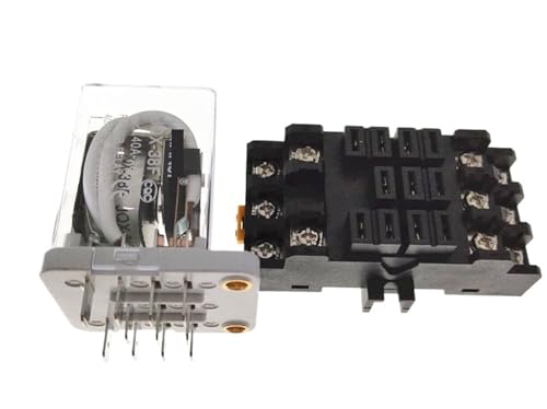 Relais JQX-38F 24VDC anti surchauffe circuit haute puissance embase PT38F-11