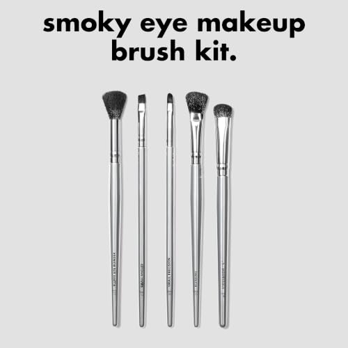 e.l.f. Smoky Eye Brush Kit, 5-Piece Makeup Brush Kit For Creating A Smoky Eye Look, Apply & Blend Eyeshadow, Vegan & Cruelty-Free - image 4