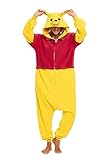 LABULA Slim Fit Unisex Adult Onesie Animal Pajamas Halloween Cosplay Sleepwear Yellow