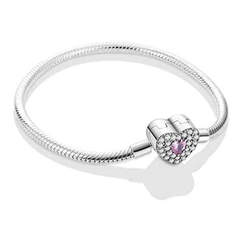 Pulsera de plata de ley MULA con cierre de cuentas Cover