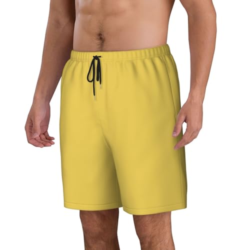 Yellowish Men Beach Pants â€“ Swim Trunks for Men,Quick-Dry and Comfortable, Suitable for Beach, Surf, and Everyday Wear Black2