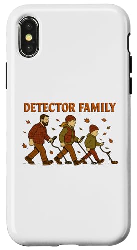 DETECTOR-FAMILY, 金属探知機 アクセサリー 宝物を探す 金属探知機 スマホケース iPhone X/XS 用