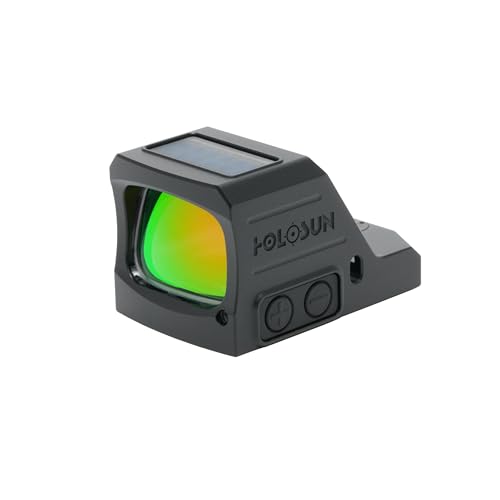 HOLOSUN 407C/507C-X3 Series, 2 MOA Dot, 32 MOA Circle Dot Options, 7075 Aluminum, Open, Solar, Shake Awake, RMR Footprint (2 MOA, Red)