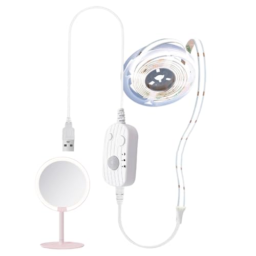 Zestivra - Cinta LED con sensor de movimiento, recargable por USB, lámpara bajo armario activada por movimiento, para escaleras armario armario escalera dormitorio cocina despensa