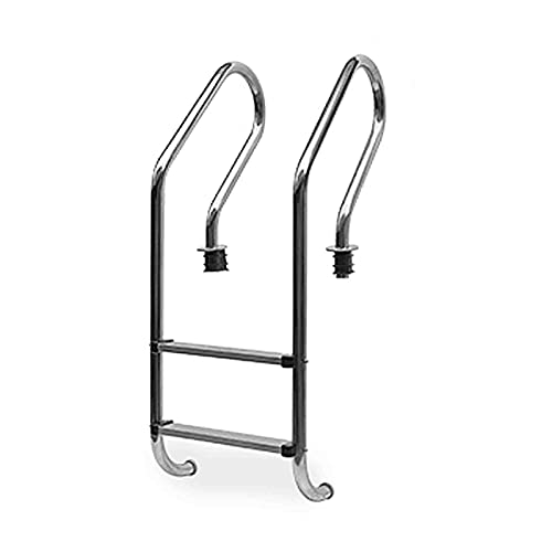 Escalera para piscina acero inoxidable 2 peldaños antideslizante