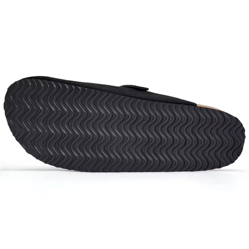 Torotto Womens Mens Clogs Cork Footbed Suede Slippers Arch Support Potato Shoes with Adjustable Buckle4