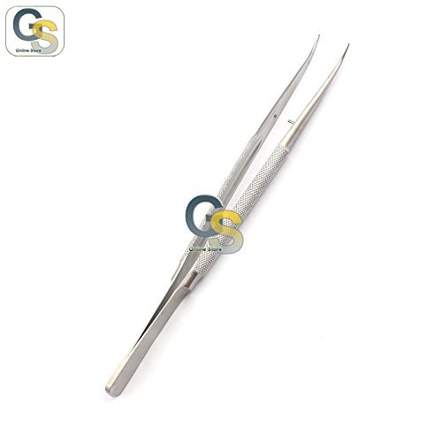 G.S MIRCO TYING FORCEPS CURVED DELICATE JAWS 0.3MM | G.S (6