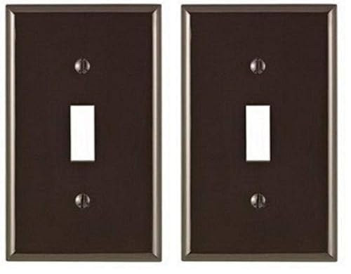 Image of Leviton 80701, 1 Gang 2-Pack, Brown